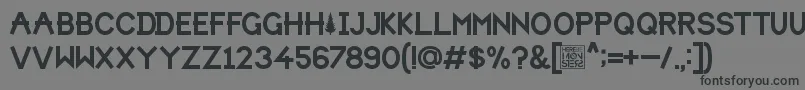 HbmForistaPersonalUseOnly Font – Black Fonts on Gray Background