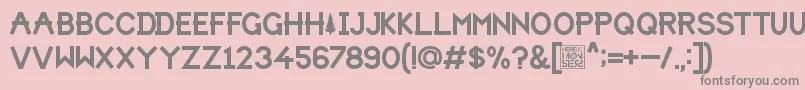 HbmForistaPersonalUseOnly Font – Gray Fonts on Pink Background