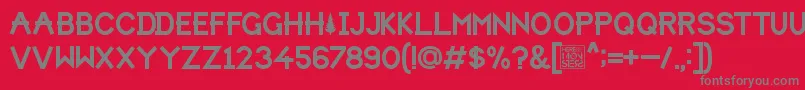 HbmForistaPersonalUseOnly Font – Gray Fonts on Red Background