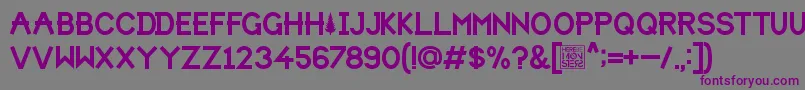 HbmForistaPersonalUseOnly Font – Purple Fonts on Gray Background