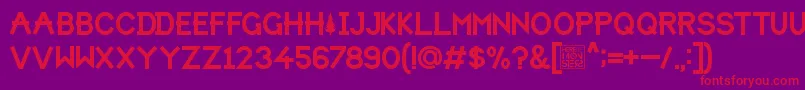 HbmForistaPersonalUseOnly Font – Red Fonts on Purple Background