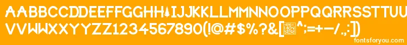 HbmForistaPersonalUseOnly Font – White Fonts on Orange Background