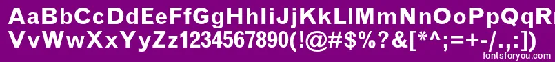 フォントGrotesquemtstdBold – 紫の背景に白い文字