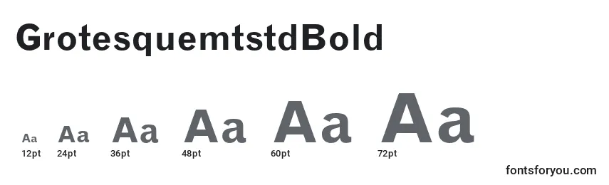 GrotesquemtstdBold font sizes