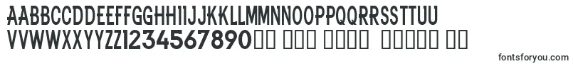 NflBroncos-Schriftart – Vertikale Schriften