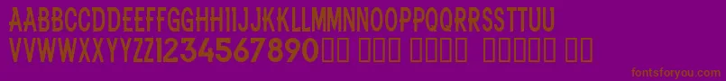 NflBroncos Font – Brown Fonts on Purple Background