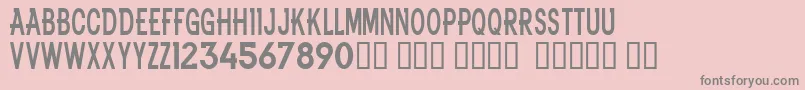 NflBroncos Font – Gray Fonts on Pink Background