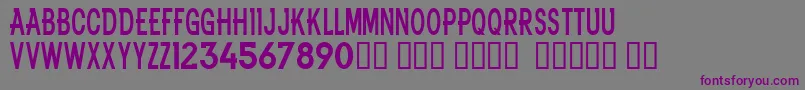 NflBroncos Font – Purple Fonts on Gray Background