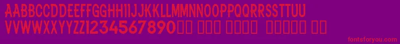 NflBroncos Font – Red Fonts on Purple Background