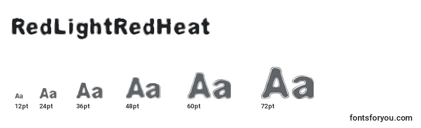 RedLightRedHeat Font Sizes
