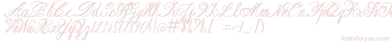 AustieBostRestOfOurLives Font – Pink Fonts on White Background