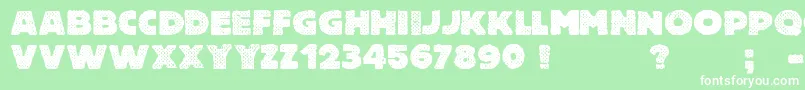 More about FreeThinkingsMurder Font FreeThinkingsMurder Font – White Fonts on Green Background