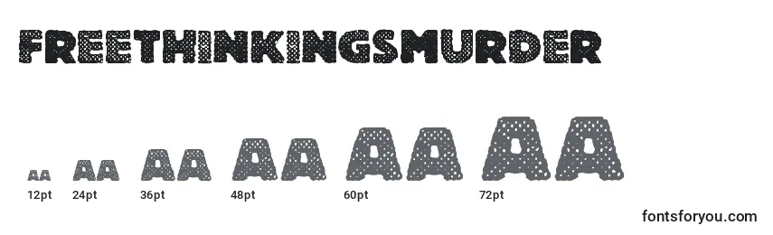 FreeThinkingsMurder Font Sizes