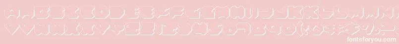 FeldercarbShadow Font – White Fonts on Pink Background