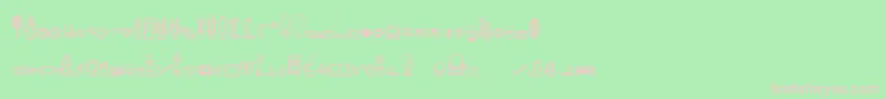 DingpartmentStore Font – Pink Fonts on Green Background