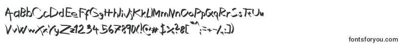 Czcionka Xaligraphy – rysowane czcionki