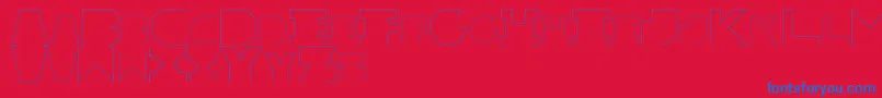 fuente RexicRegular – Fuentes Azules Sobre Fondo Rojo