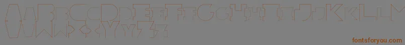RexicRegular Font – Brown Fonts on Gray Background