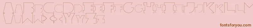 RexicRegular Font – Brown Fonts on Pink Background