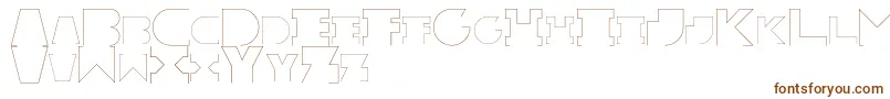 RexicRegular Font – Brown Fonts on White Background