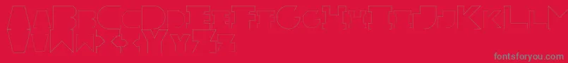 RexicRegular Font – Gray Fonts on Red Background