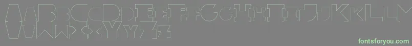 RexicRegular-Schriftart – Grüne Schriften auf grauem Hintergrund