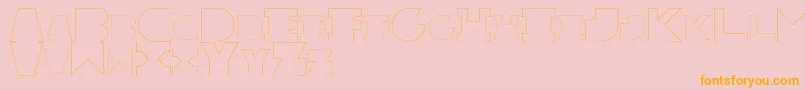 RexicRegular Font – Orange Fonts on Pink Background