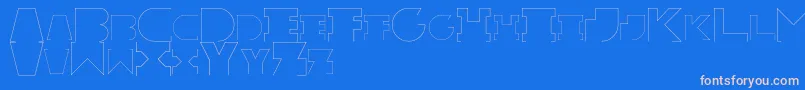 fuente RexicRegular – Fuentes Rosadas Sobre Fondo Azul