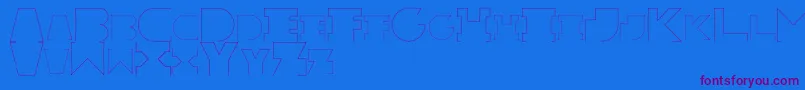 Шрифт RexicRegular – фиолетовые шрифты на синем фоне