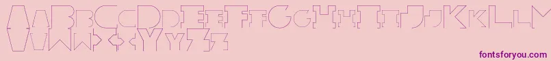 RexicRegular Font – Purple Fonts on Pink Background