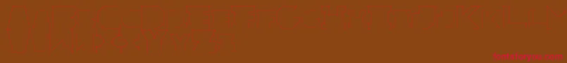 RexicRegular Font – Red Fonts on Brown Background