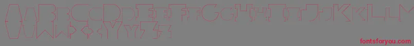 RexicRegular Font – Red Fonts on Gray Background