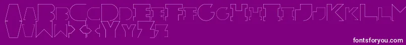 RexicRegular Font – White Fonts on Purple Background