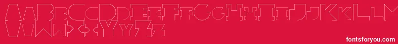 RexicRegular Font – White Fonts on Red Background