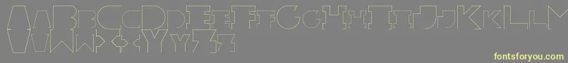 RexicRegular Font – Yellow Fonts on Gray Background