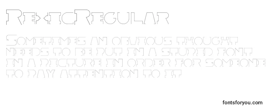 RexicRegular Font