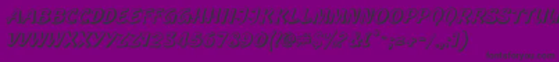 GeckoRegular Font – Black Fonts on Purple Background