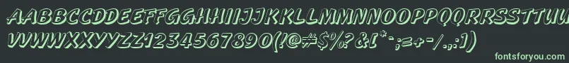 GeckoRegular Font – Green Fonts on Black Background
