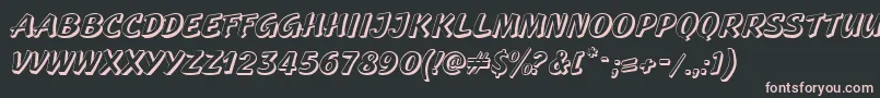 GeckoRegular Font – Pink Fonts on Black Background