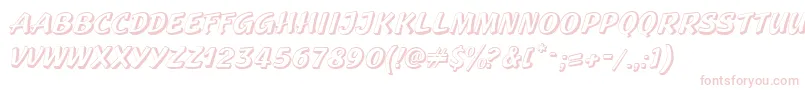 GeckoRegular Font – Pink Fonts on White Background