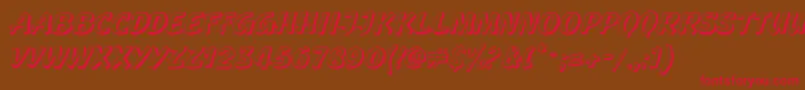 GeckoRegular Font – Red Fonts on Brown Background