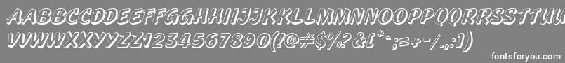 Шрифт GeckoRegular – белые шрифты на сером фоне