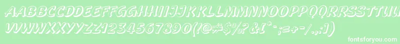 GeckoRegular Font – White Fonts on Green Background