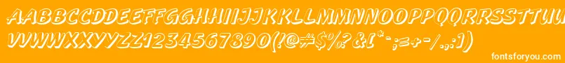 GeckoRegular Font – White Fonts on Orange Background