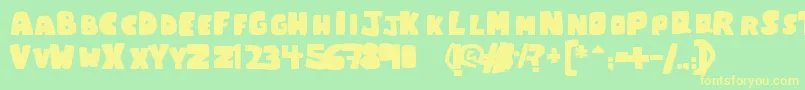 More about ChumChum Font ChumChum Font – Yellow Fonts on Green Background