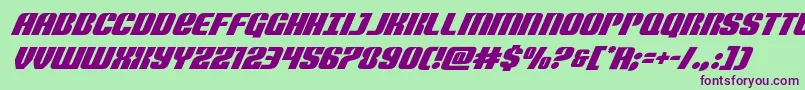 Nightwraithsuperital Font – Purple Fonts on Green Background