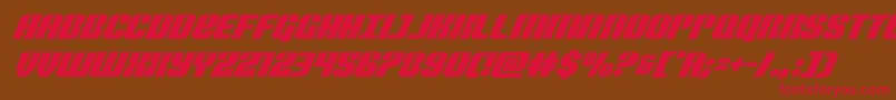 Nightwraithsuperital Font – Red Fonts on Brown Background