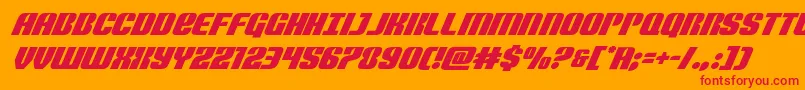 Nightwraithsuperital Font – Red Fonts on Orange Background