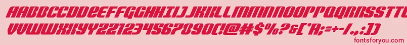 Nightwraithsuperital Font – Red Fonts on Pink Background