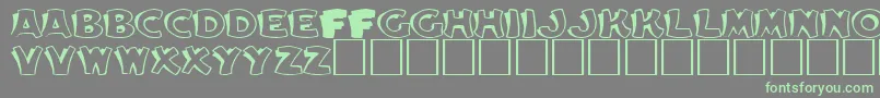 EleanorRegular Font – Green Fonts on Gray Background